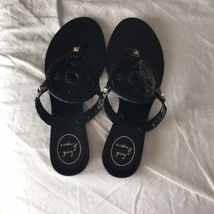 Black jelly Jack Rogers